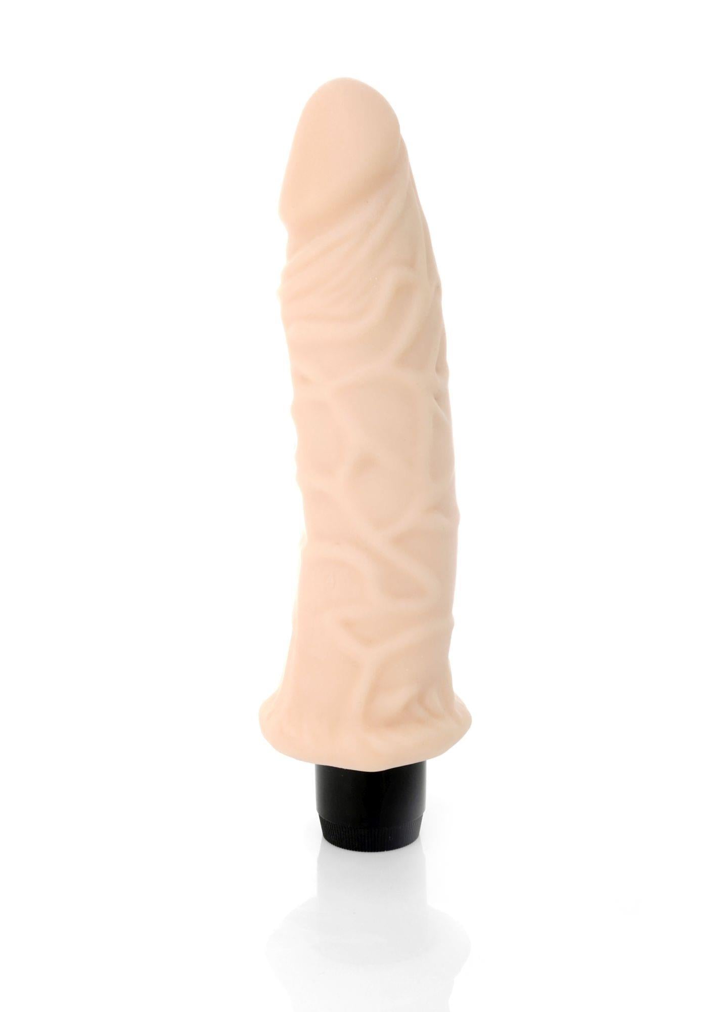 8-Realistyczny naturalny wibrator cyberskóra 19 cm-8
