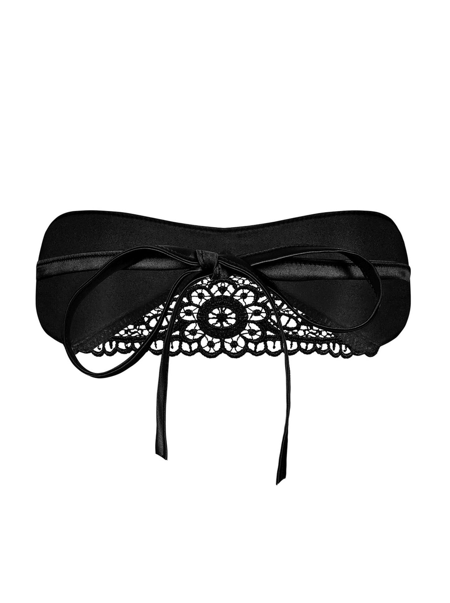 2-Satynowa maska na oczy twarz erotyczna obsessive-2
