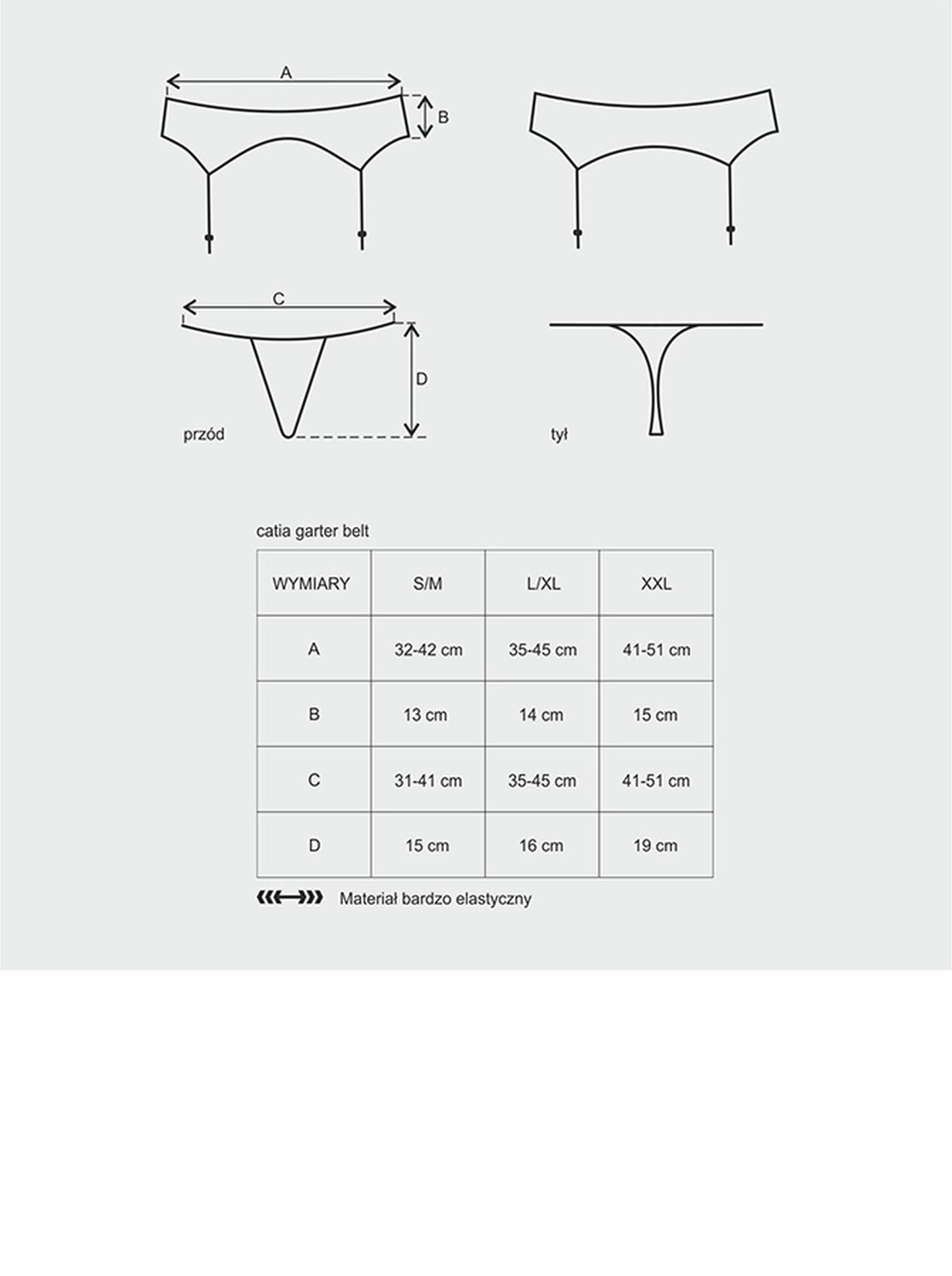 3-Komplet pas do pończoch sex stringi obsessive l/xl-3