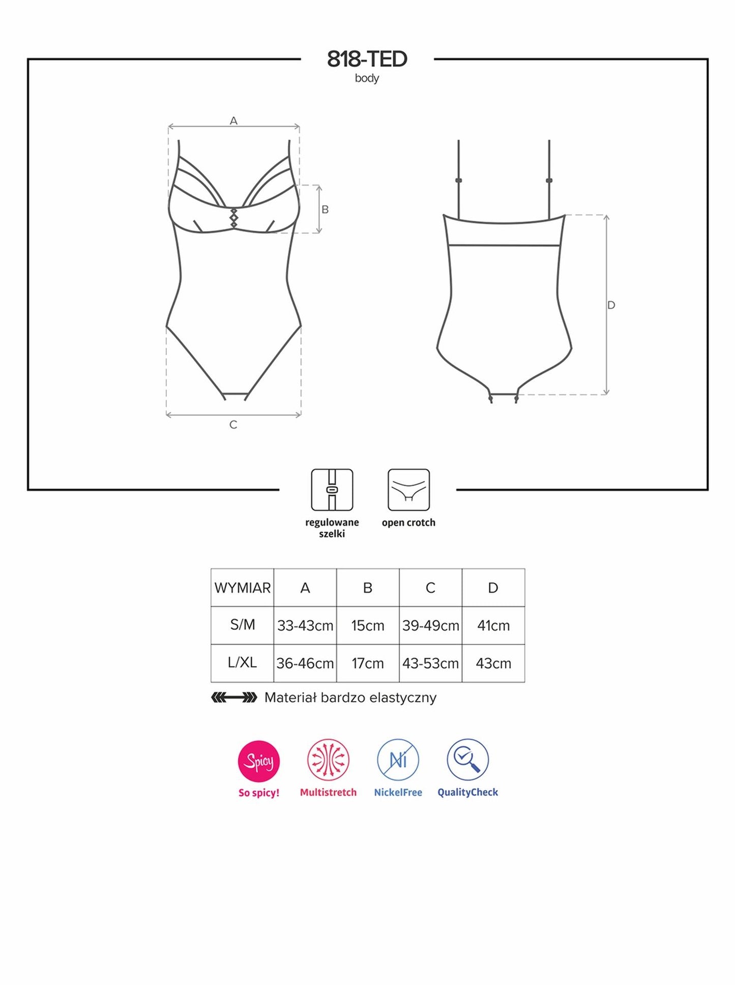 3-Body rozcięte w kroku erotyczne sex obsessive l/xl-3