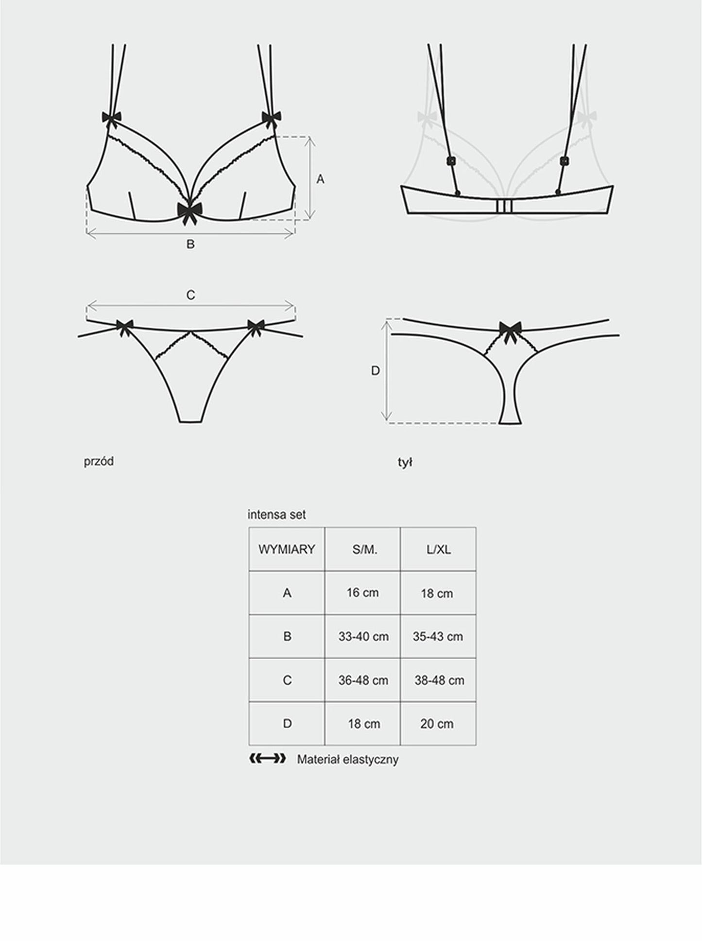 3-Koronkowy sex komplet stanik stringi intensa s/m-3