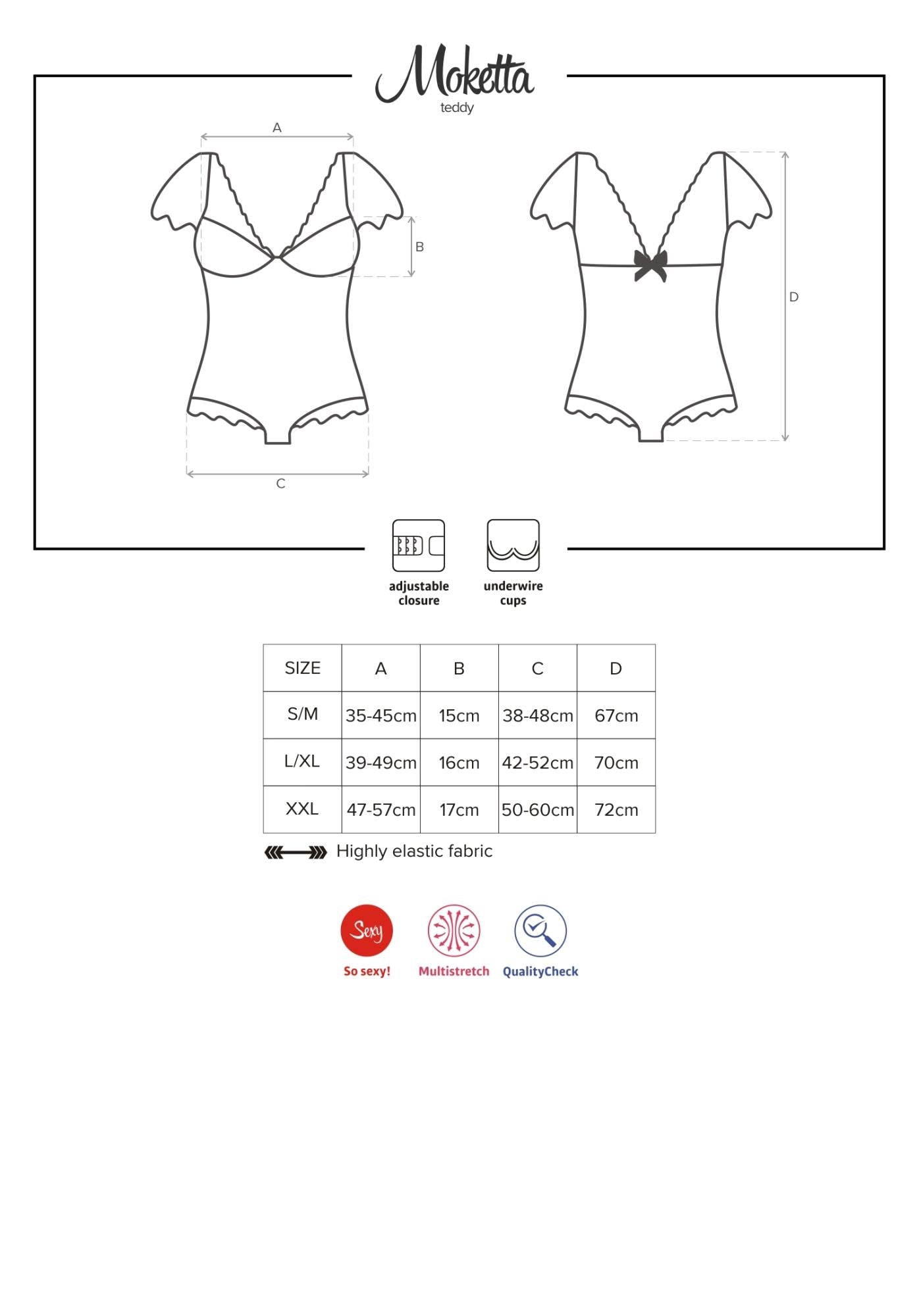 7-Urzekające stylowe body erotyczne obsessive s/m-7