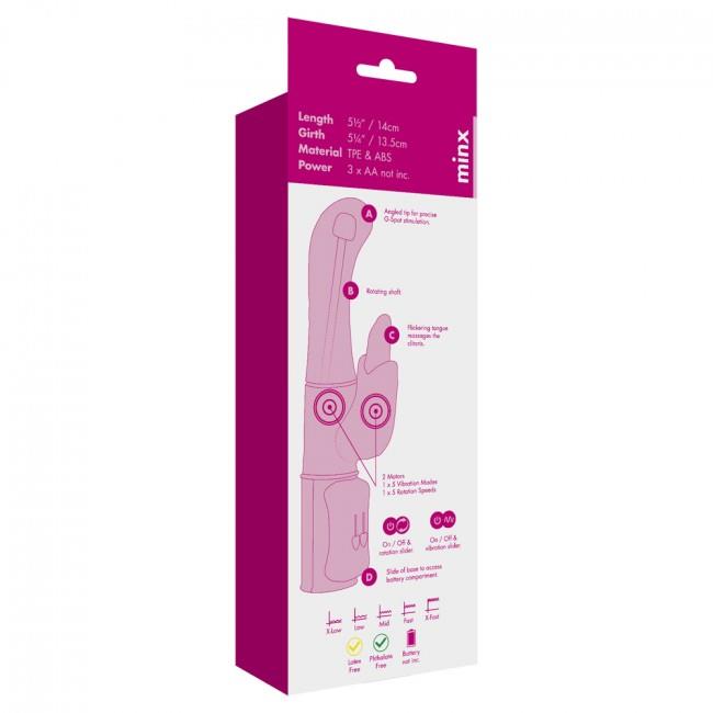 4-Wibrator z kręcącą się główką rotacja masażer 14cm-4