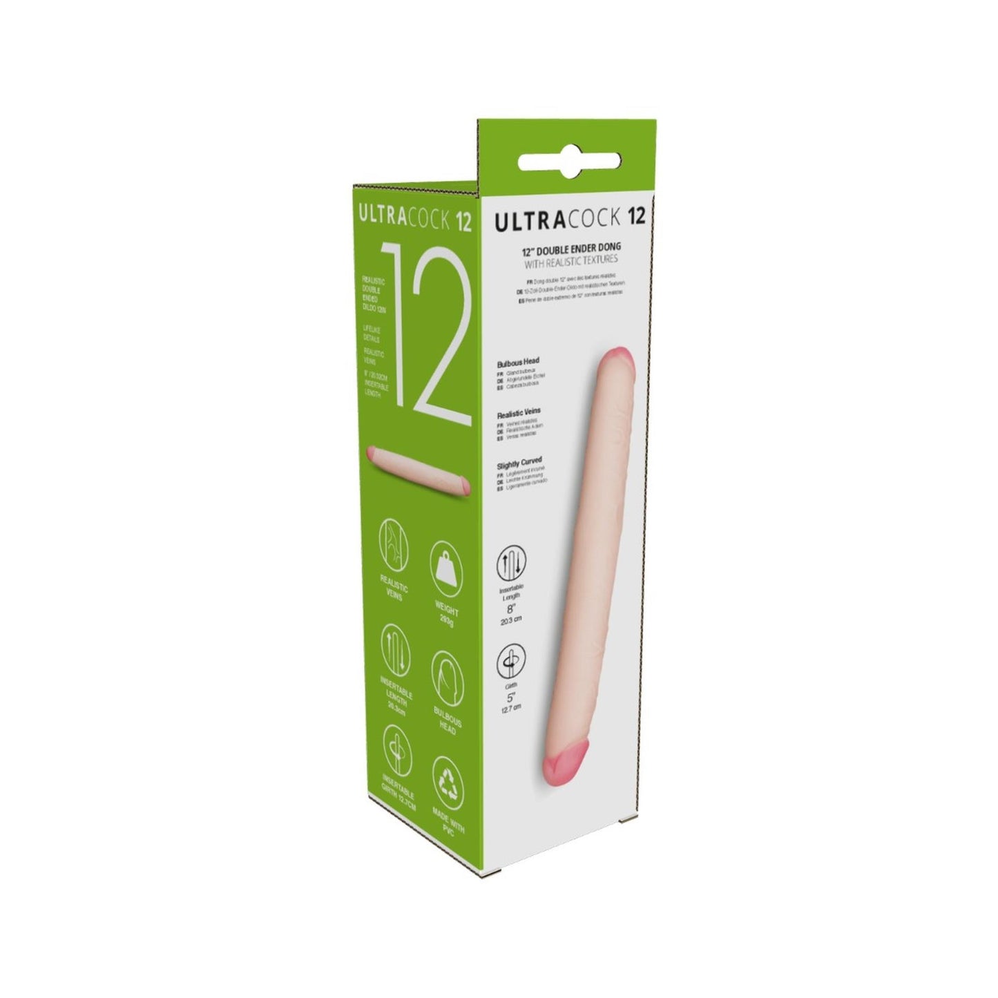 4-Me You Us Ultra Cock Double Ended Dildo (12")-4