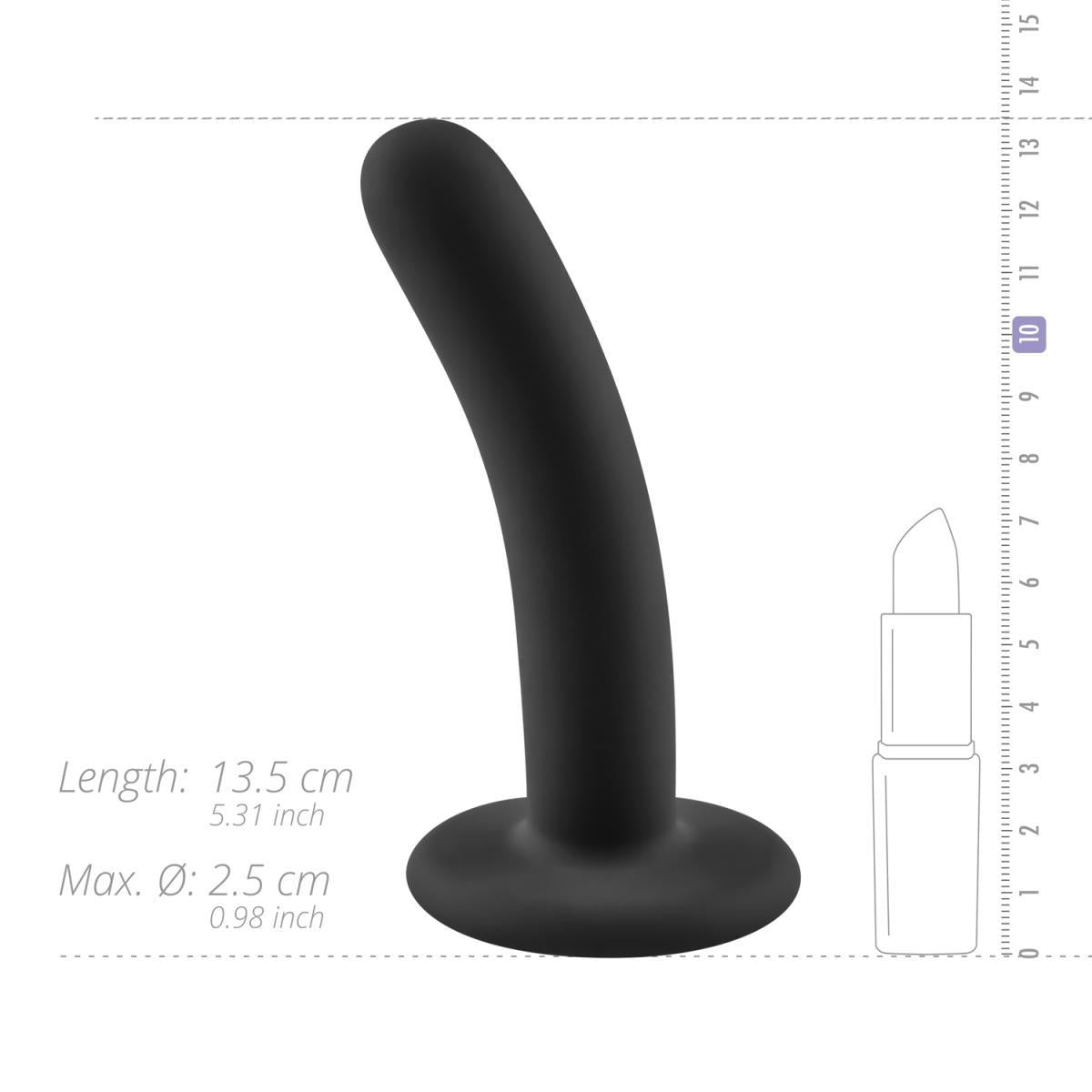 10-Dildo No-Parts - Logan 13.5 cm - Black-10