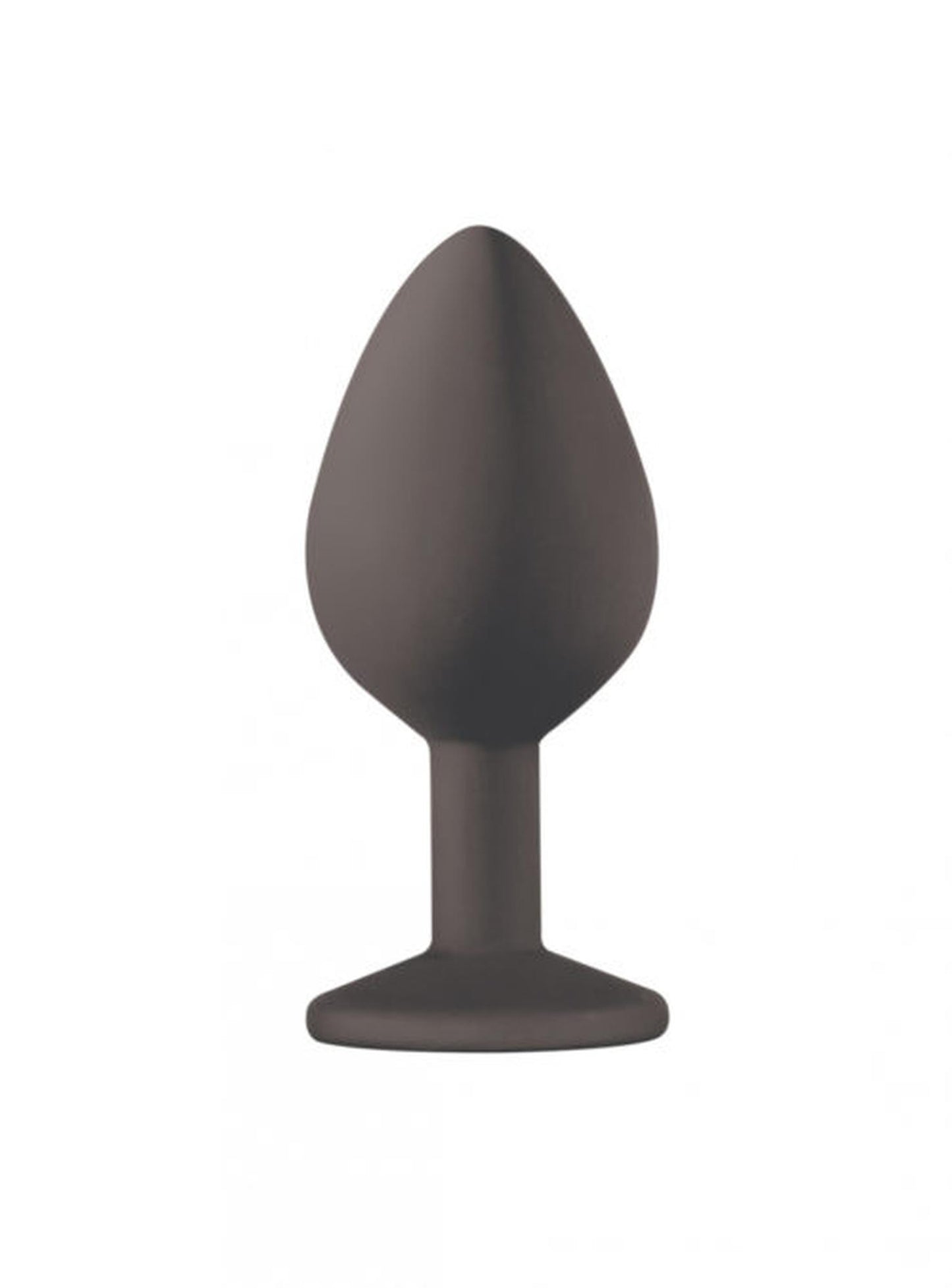 3-Silikonowy korek analny z kamieniem ozdobnym 8cm-3