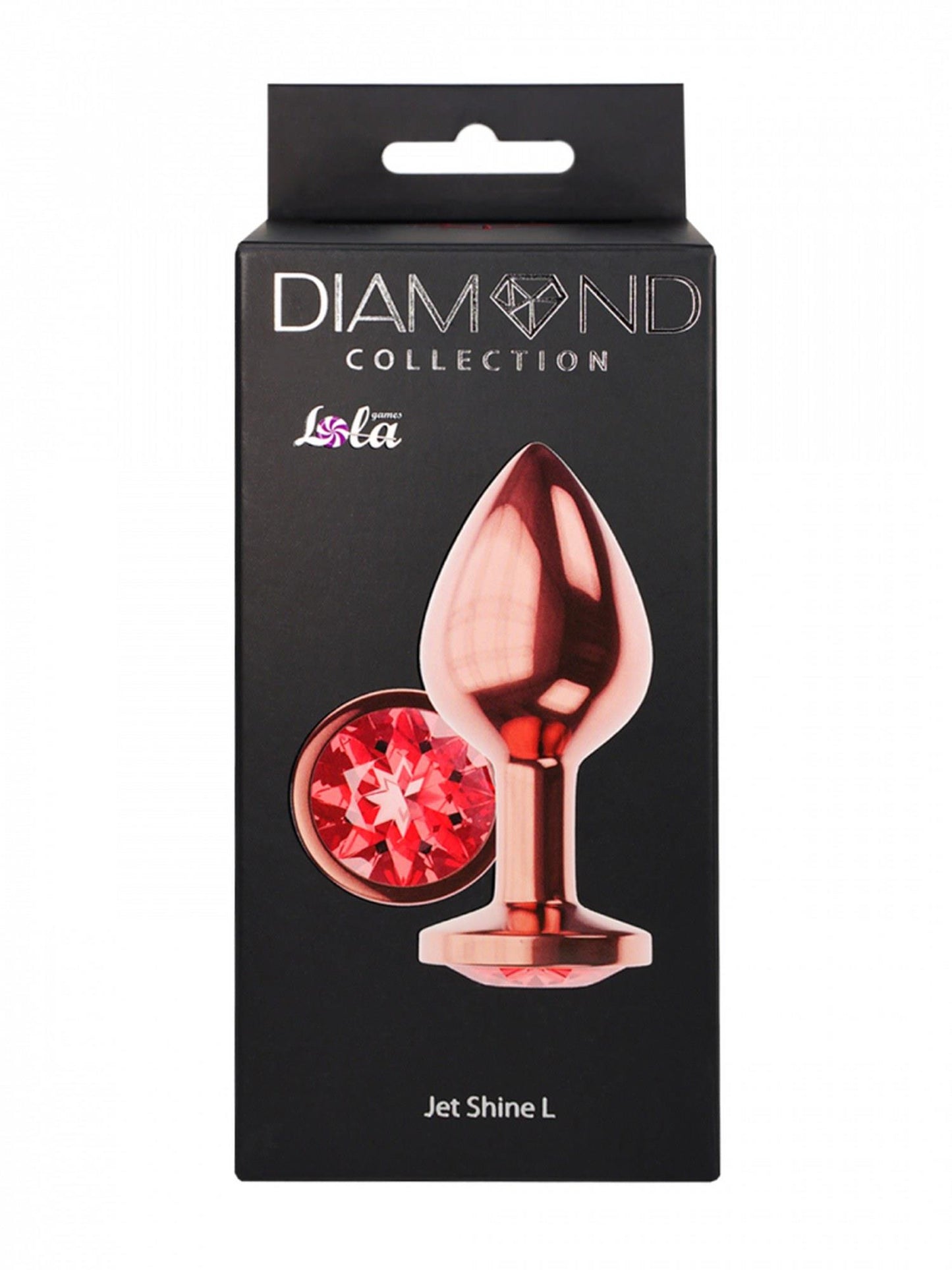 5-Plug-Butt Plug Diamond Ruby Shine L Rose Gold-5