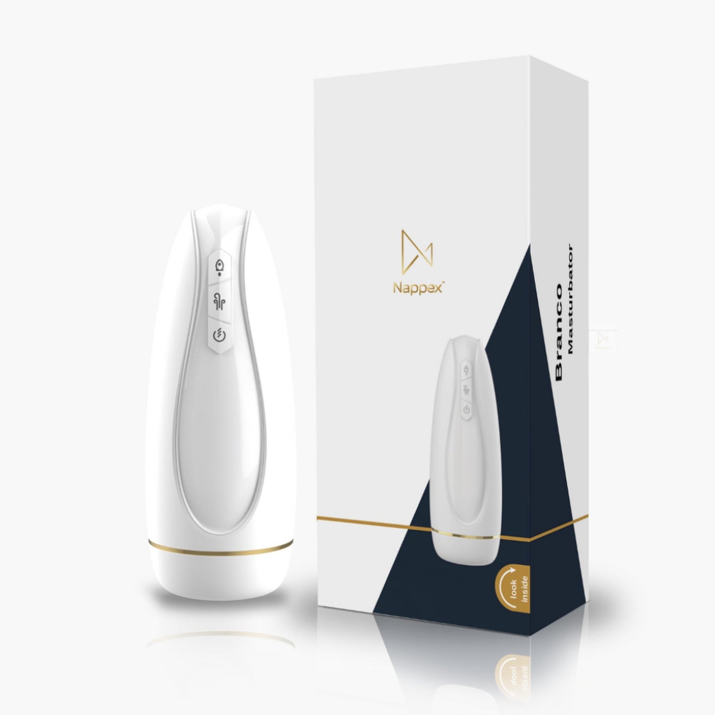 11-Masturbator - Nappex™ Branco White - Premium Mastubators (10 Languages)-11