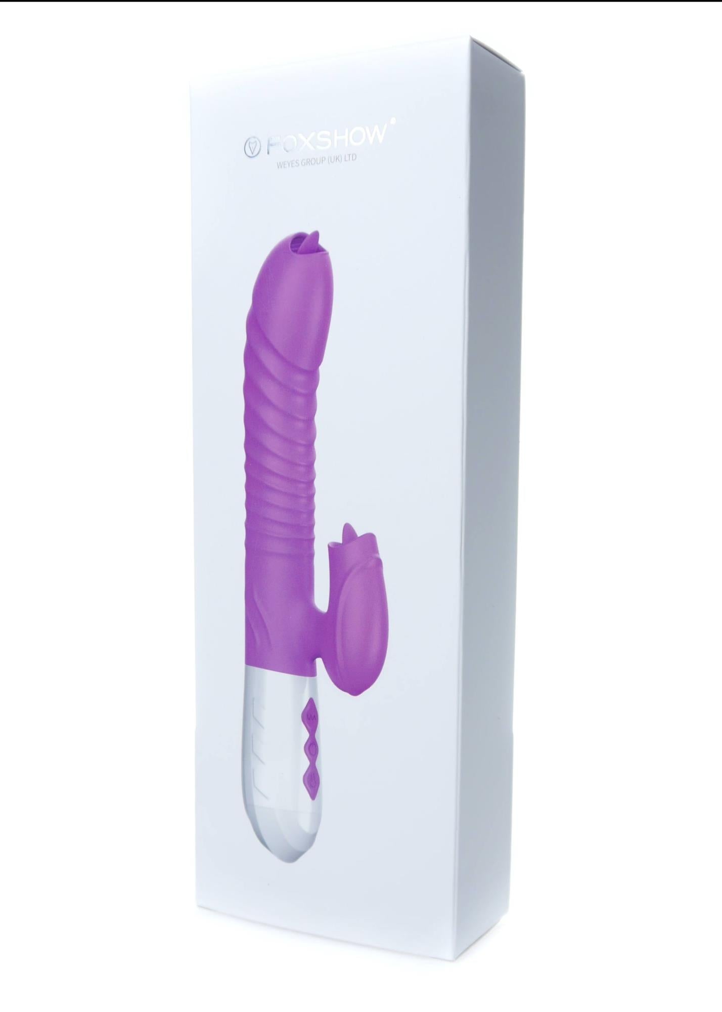 21-Wibrator króliczek masażer posuw podgrzewany 22cm-21
