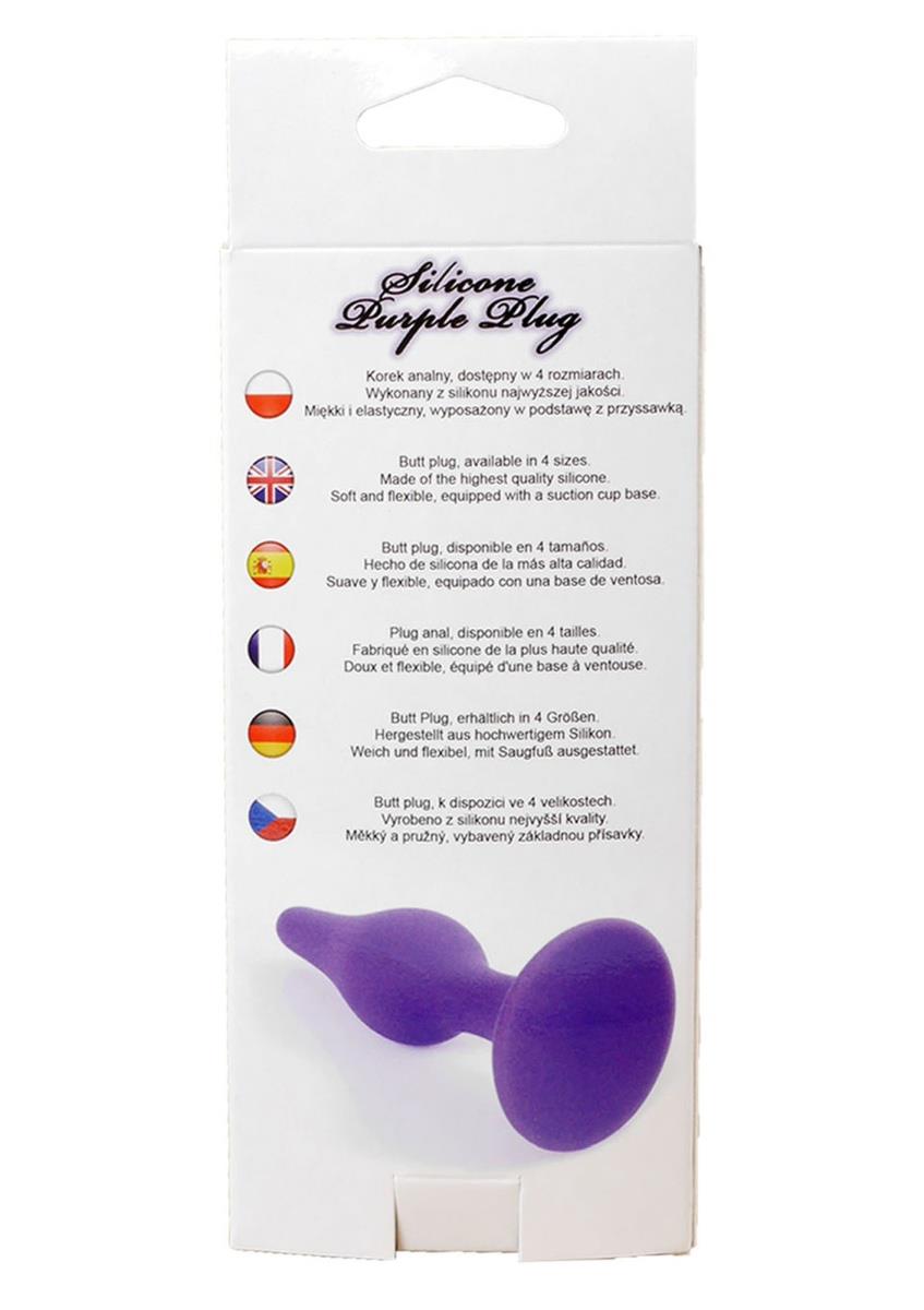 7-Korek analny plug silikonowy przyssawka 10cm sex-7
