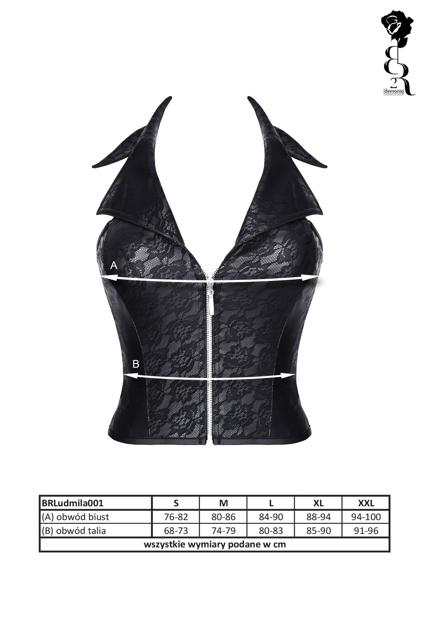 9-Bielizna - BRLUDMILA001 top czarny rozmiar XXL-9