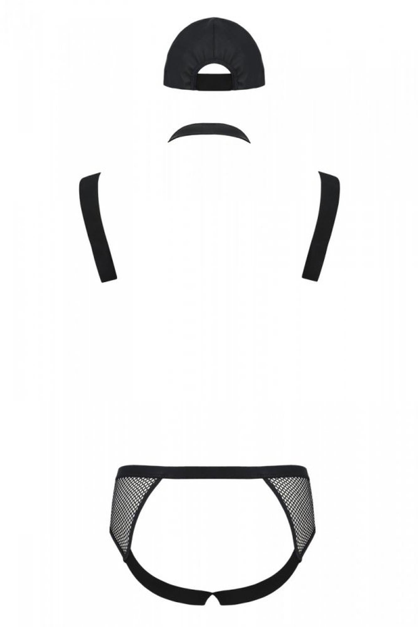4-038 SET JOHN black L/XL - Passion-4