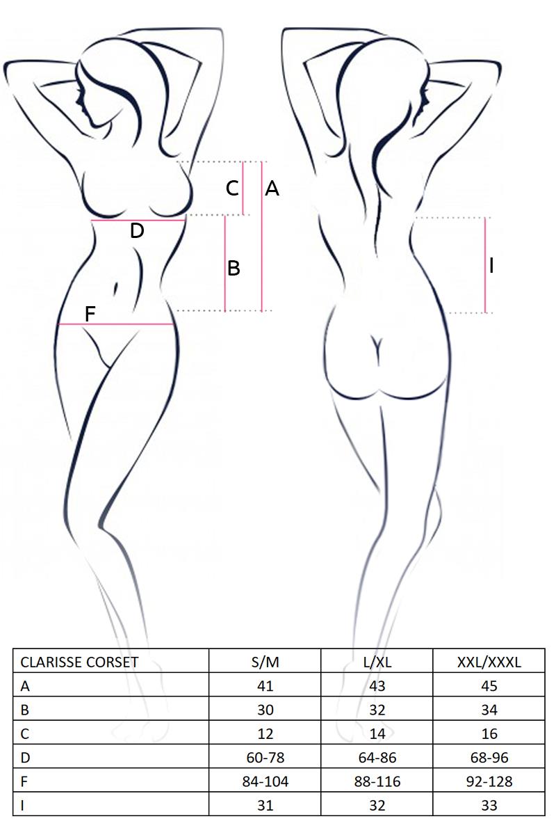 4-Bielizna-CLARISSE CORSET black S/M - Casmir-4