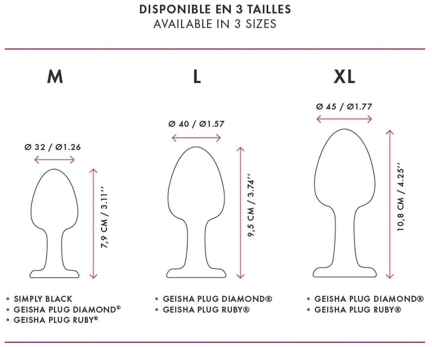 6-Plug ozdobny analny dorcel geisha diamond m 8cm-6