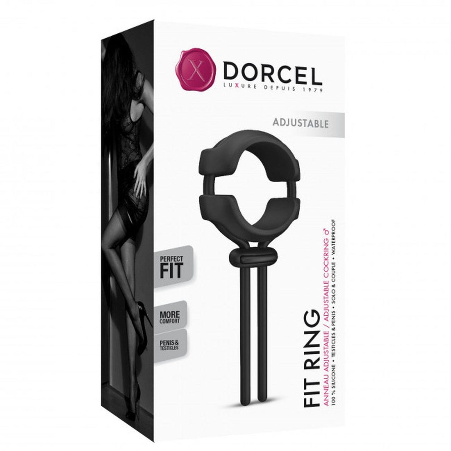 15-Regulowany pierścień erekcyjny sex dorcel fit ring-15