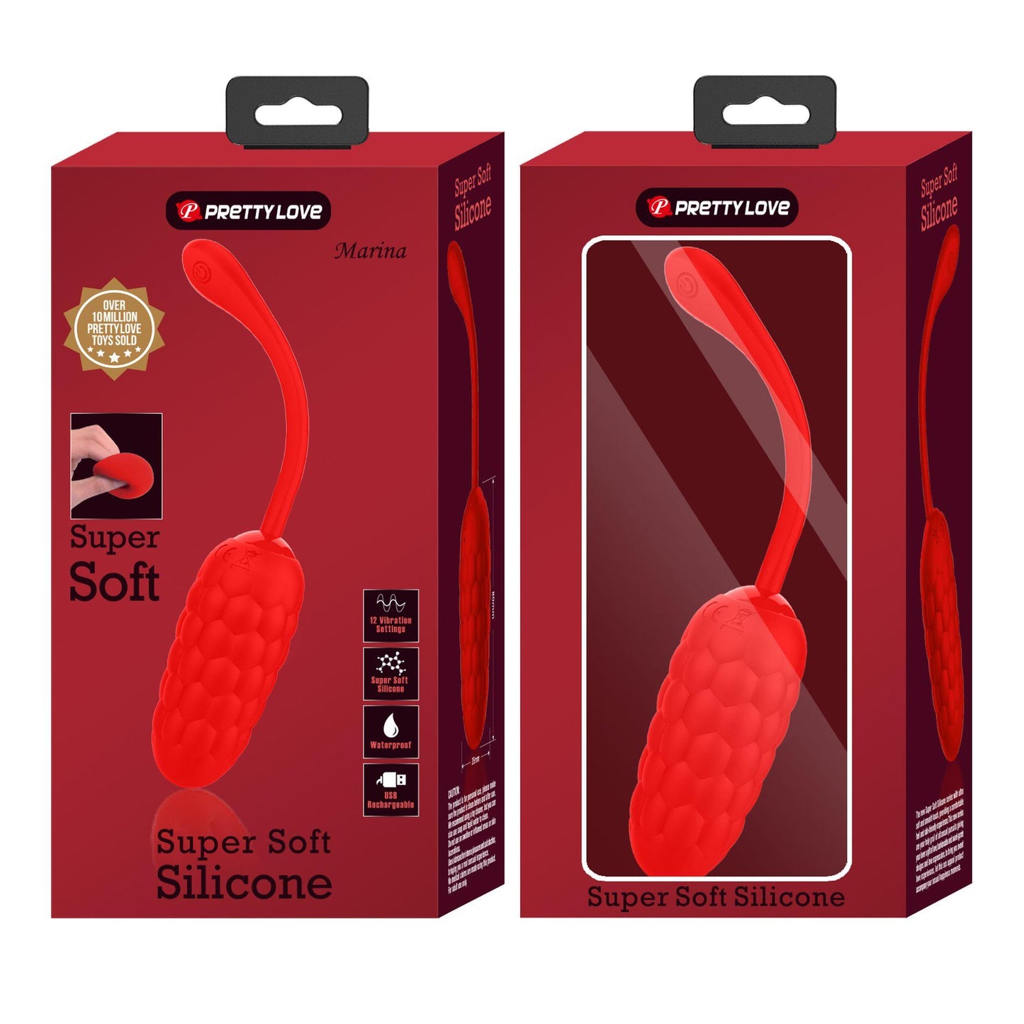 13-PRETTY LOVE - MARINA EGG Red 12 vibration functions-13