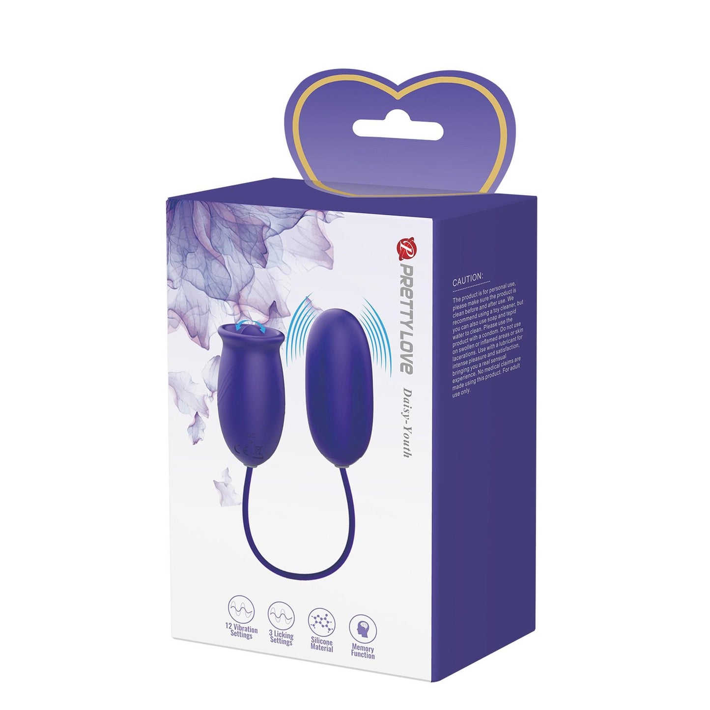 7-PRETTY LOVE - Daisy - Youth, 12 vibration functions 3 licking settings Memory function-7