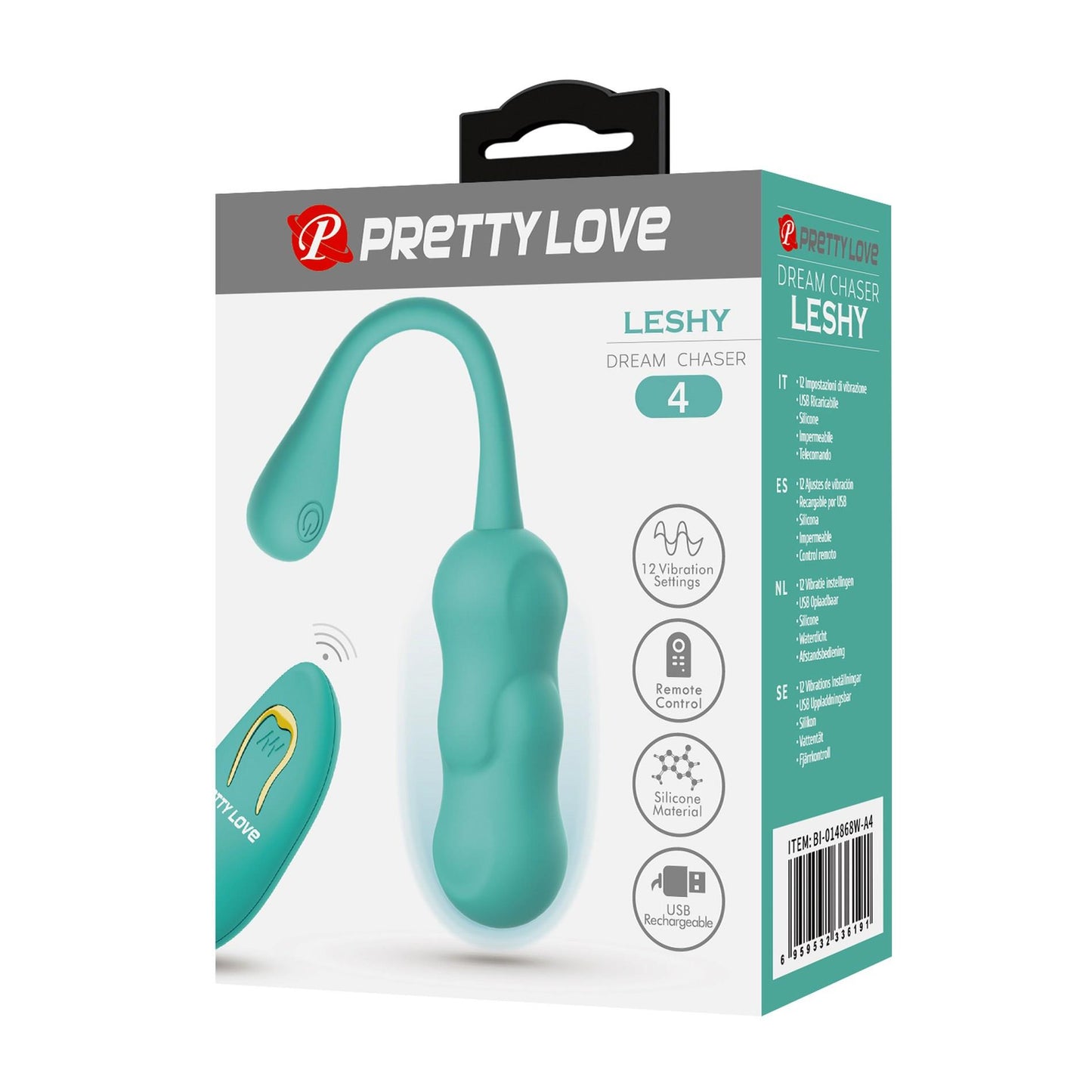 10-PRETTY LOVE - LESHY Dream Chaser 4, Green, 12 vibration functions Wireless remote control-10
