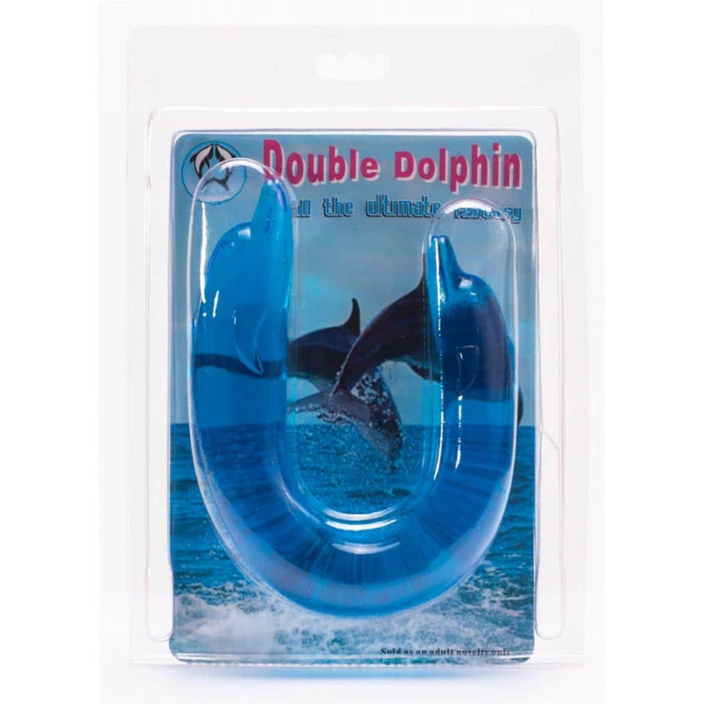 2-Niebieskie podwójne dildo do sexu kształt delfina-2