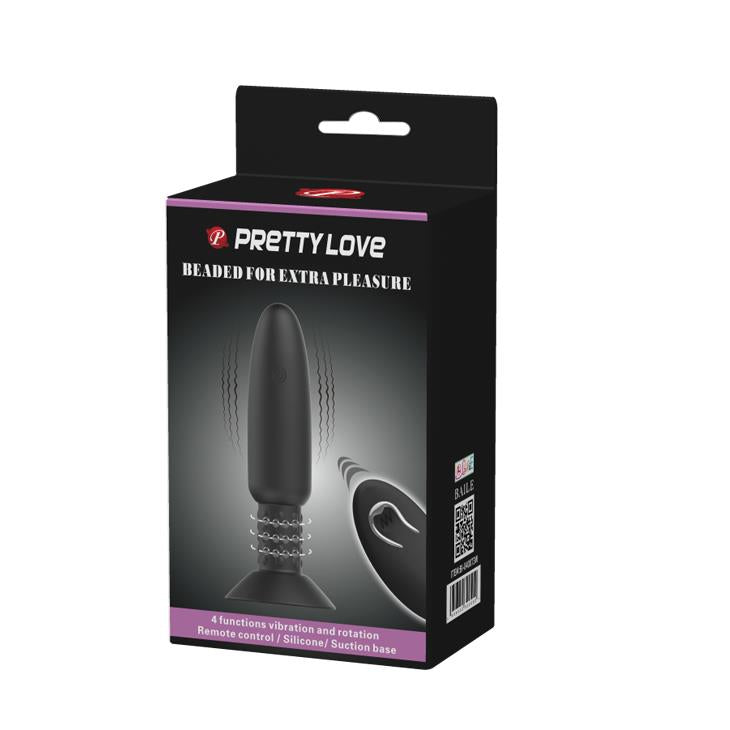 7-Korek analny z wibracjami rotacją przyssawka 14cm-7