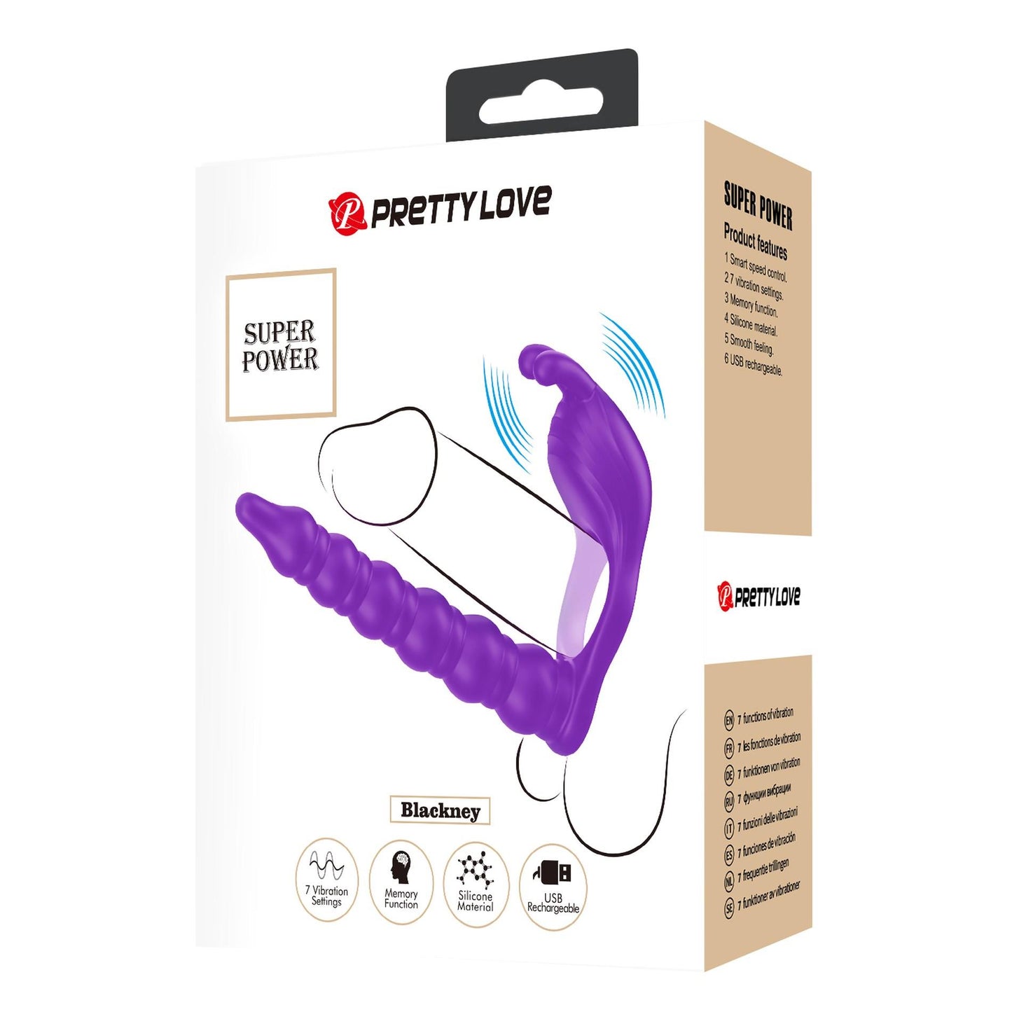 8-PRETTY LOVE - Blackney purple, 7 vibration functions Memory function-8