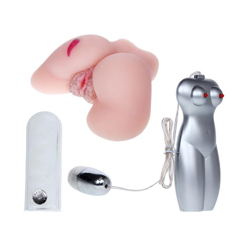 3-Owłosiona cipka wibracje masturbator realistyczny-3