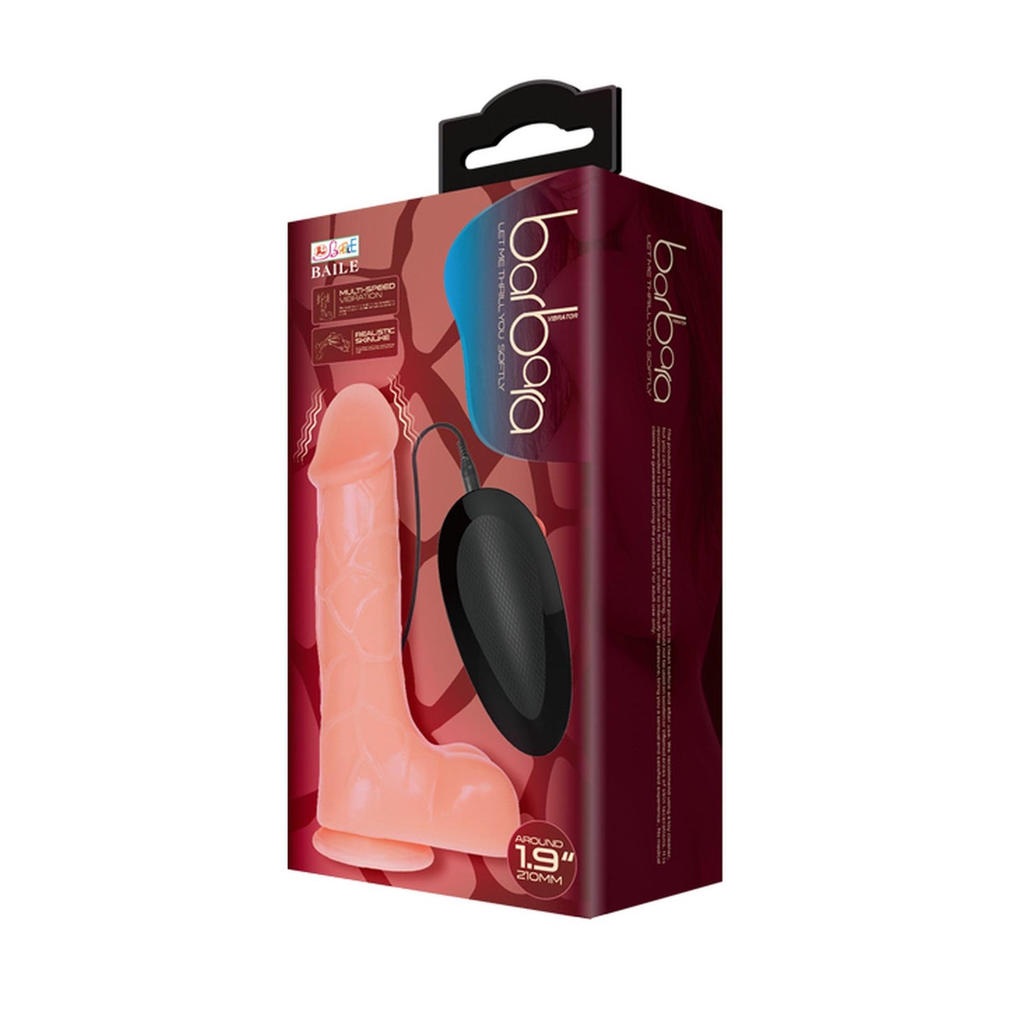 7-Realistyczny penis z wyżyłowanym trzonem 21 cm-7