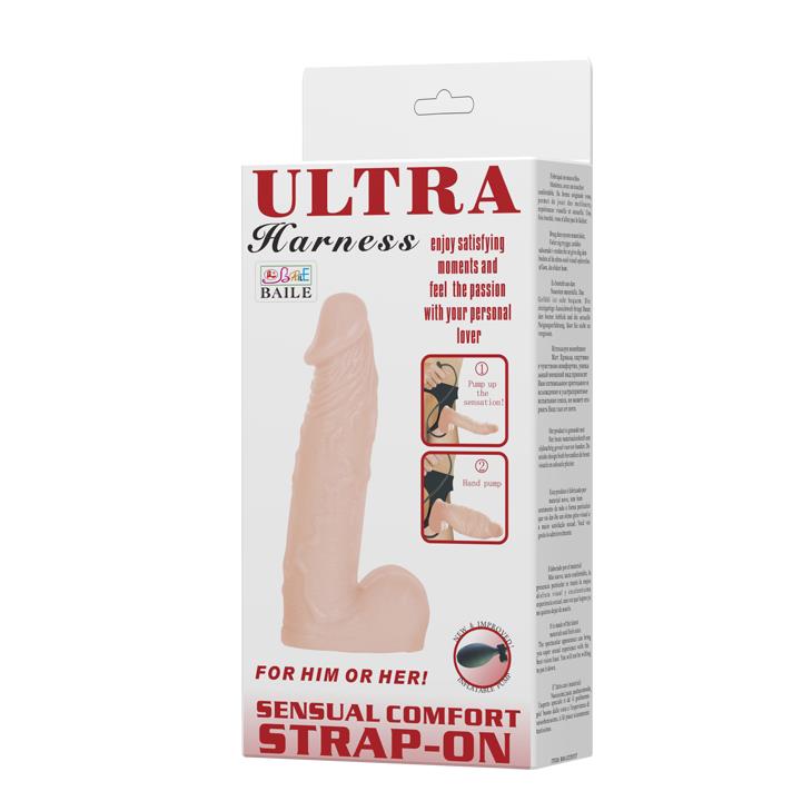 6-Nadmuchiwany powięszany strap-on penis dildo 16cm-6