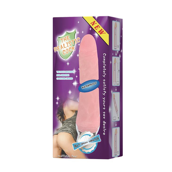 6-Naturalny kształt materiał wibrator sex penis 23cm-6