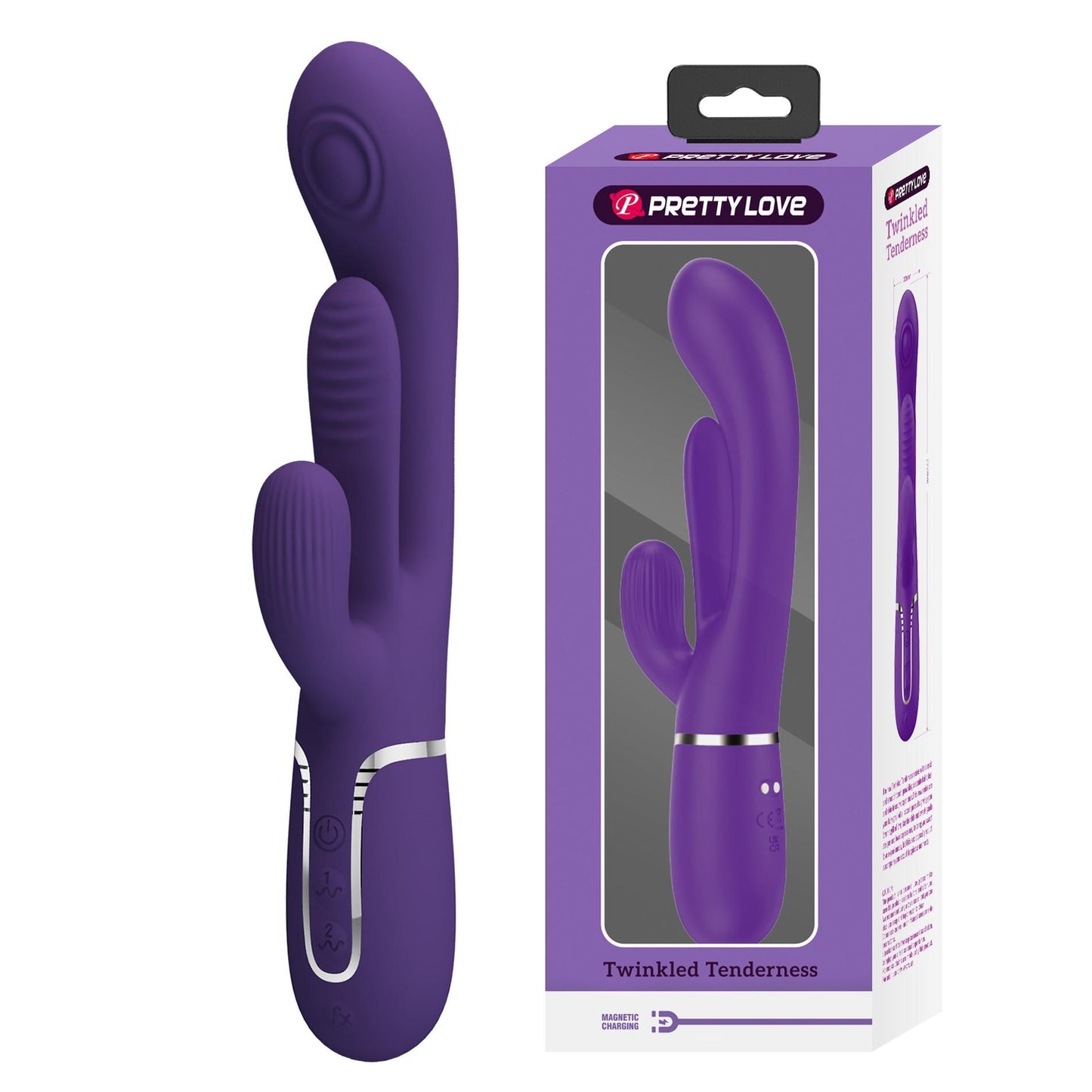 11-Wibrator króliczek PRETTY LOVE - Shonia Dark Purple, Twinkled Tenderness, 7 thumping functions 7 vibration functions-11