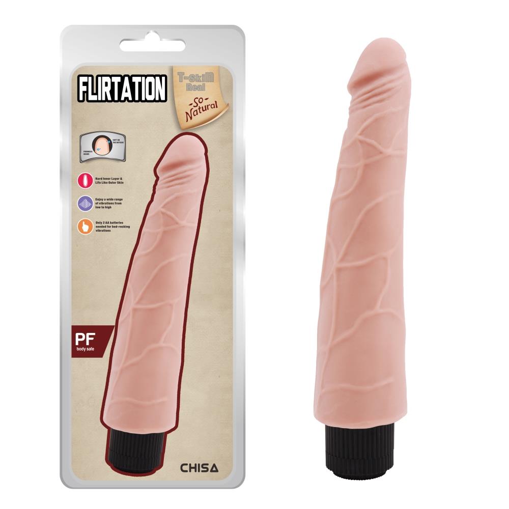 1-Wibrator realistyczny naturalny gruby członek 24cm-1
