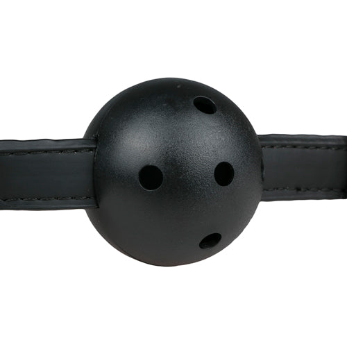 8-Knebel-Ball Gag With PVC Ball - Black-8