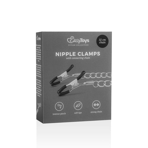 10-Zaciski na sutki Classic Nipple Clamps With Chain-10