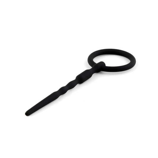 2-Silikonowy penis plug z kanałem B Series HeavyFun 13,5 cm-2