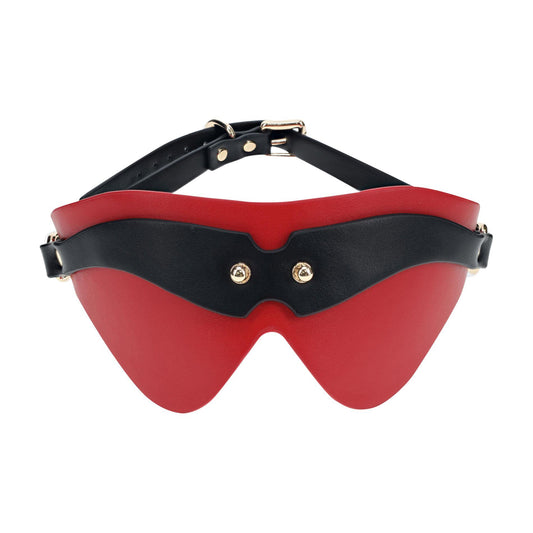 1-Milan Collection - Blindfold - Black/Red-1