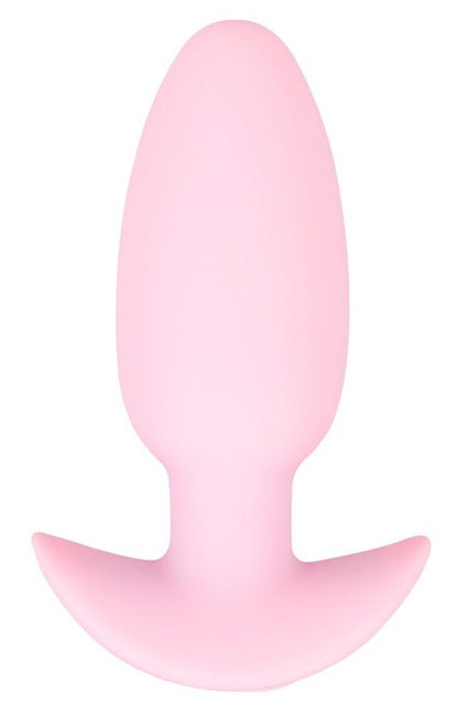 2-Korek analny wibrujący Cuties silikonowy różowy USB 8 cm-2
