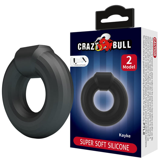 2-Pierścień erekcyjny super miękki silikonowy KAYKE Crazy Bull wodoodporny-2