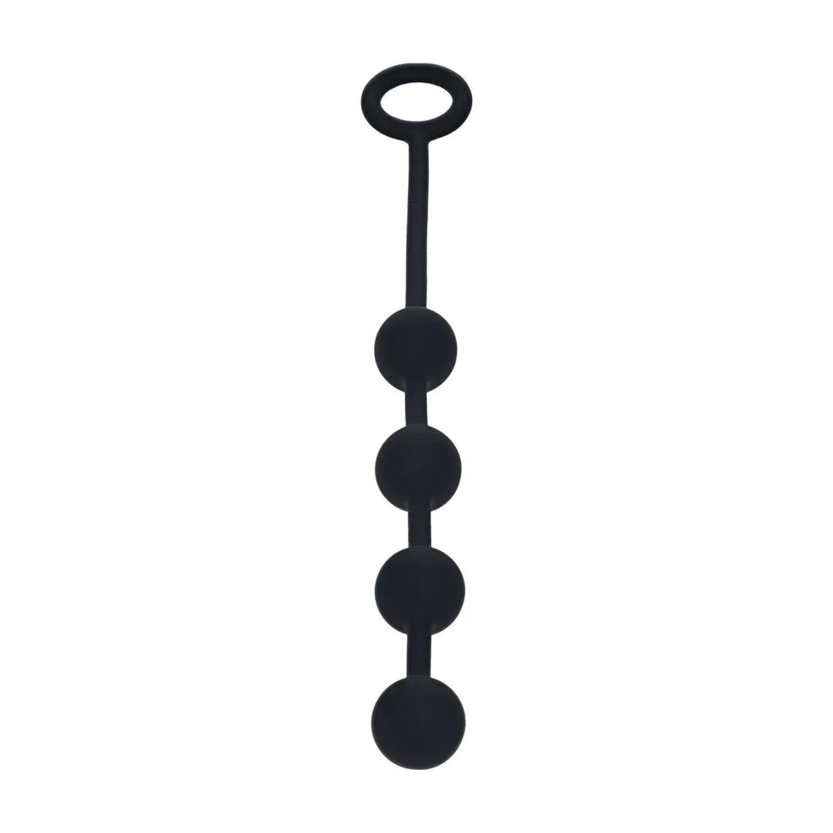 3-Silikonowe kulki analne okrągłe Levelz S czarne 23cm-3