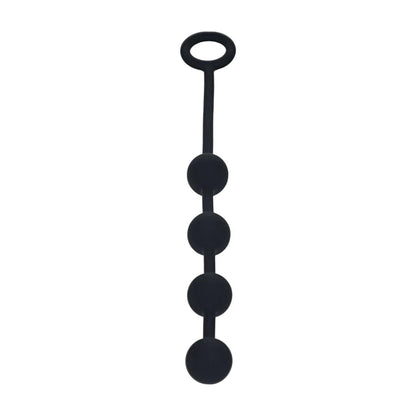 3-Silikonowe kulki analne okrągłe Levelz S czarne 23cm-3