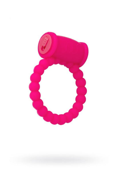 1-Silikonowy wibrujący pierścień erekcyjny AToys różowy 3.5 cm-1
