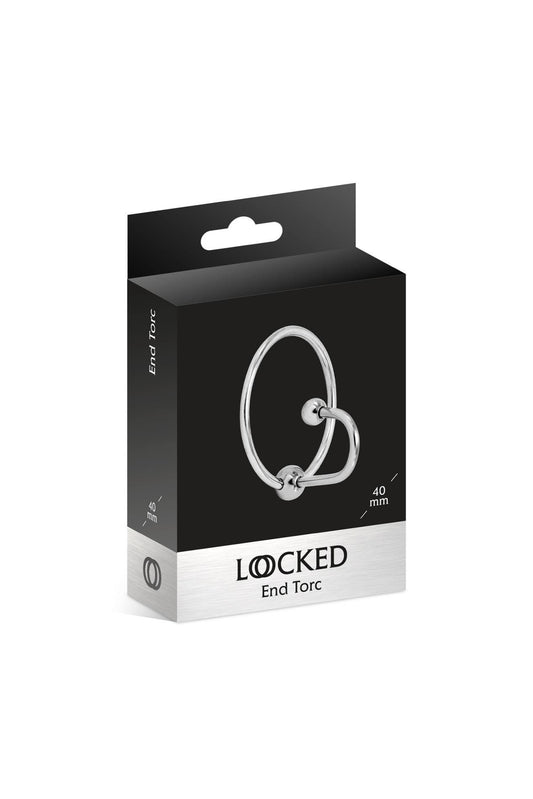 1-Pierścień na żołądź Locked End Torc stal nierdzewna 40 mm-1