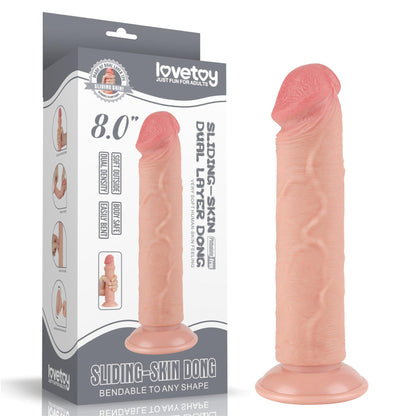 4-8'' Sliding Skin Dual Layer Dong Flesh-4