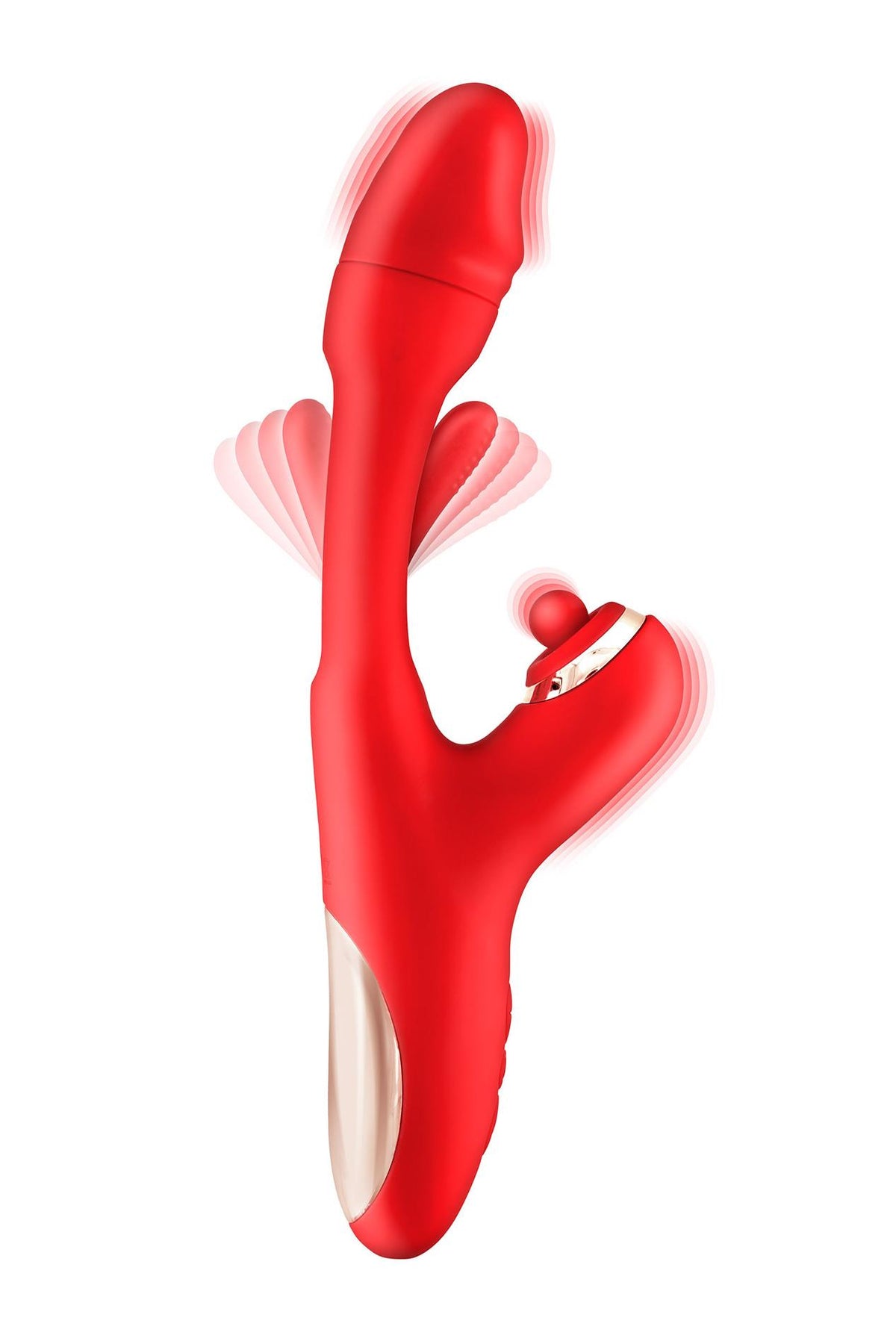 2-Wibrator króliczek Yoba Joyfully 3w1 czerwony USB 25 cm-2