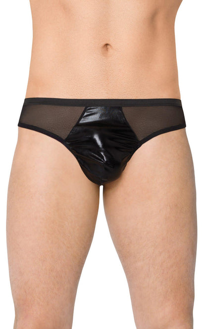 1-Stringi męskie wycięte SoftLine 4517 czarne XL-1