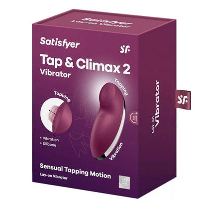 3-Stymulator łechtaczki Satisfyer Tap Climax 2 czerwony USB-3