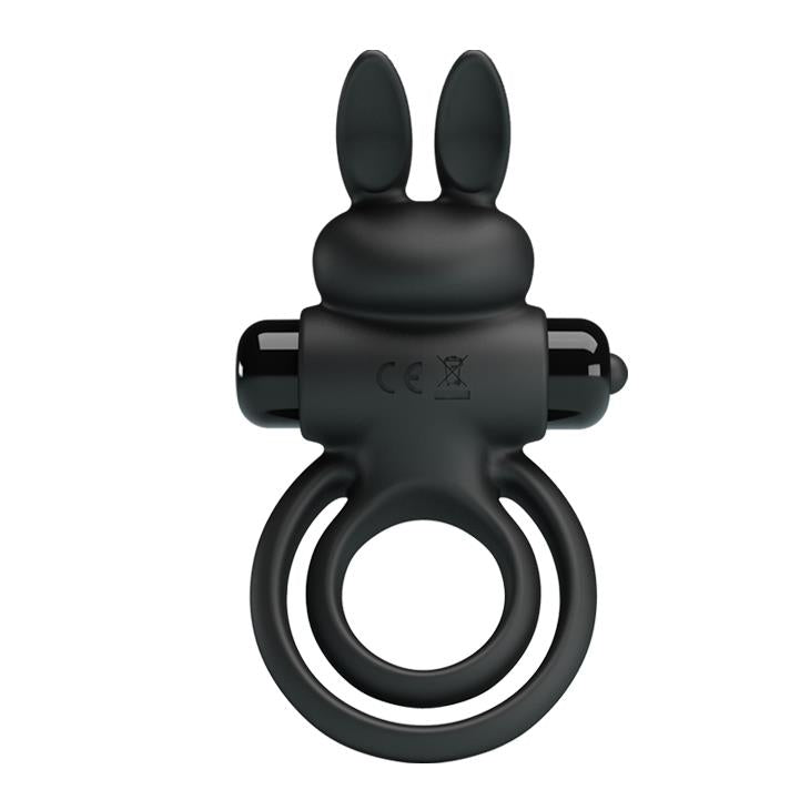 1-Pierścień wibrujący Pretty Love Vibrant Penis Ring III czarny-1