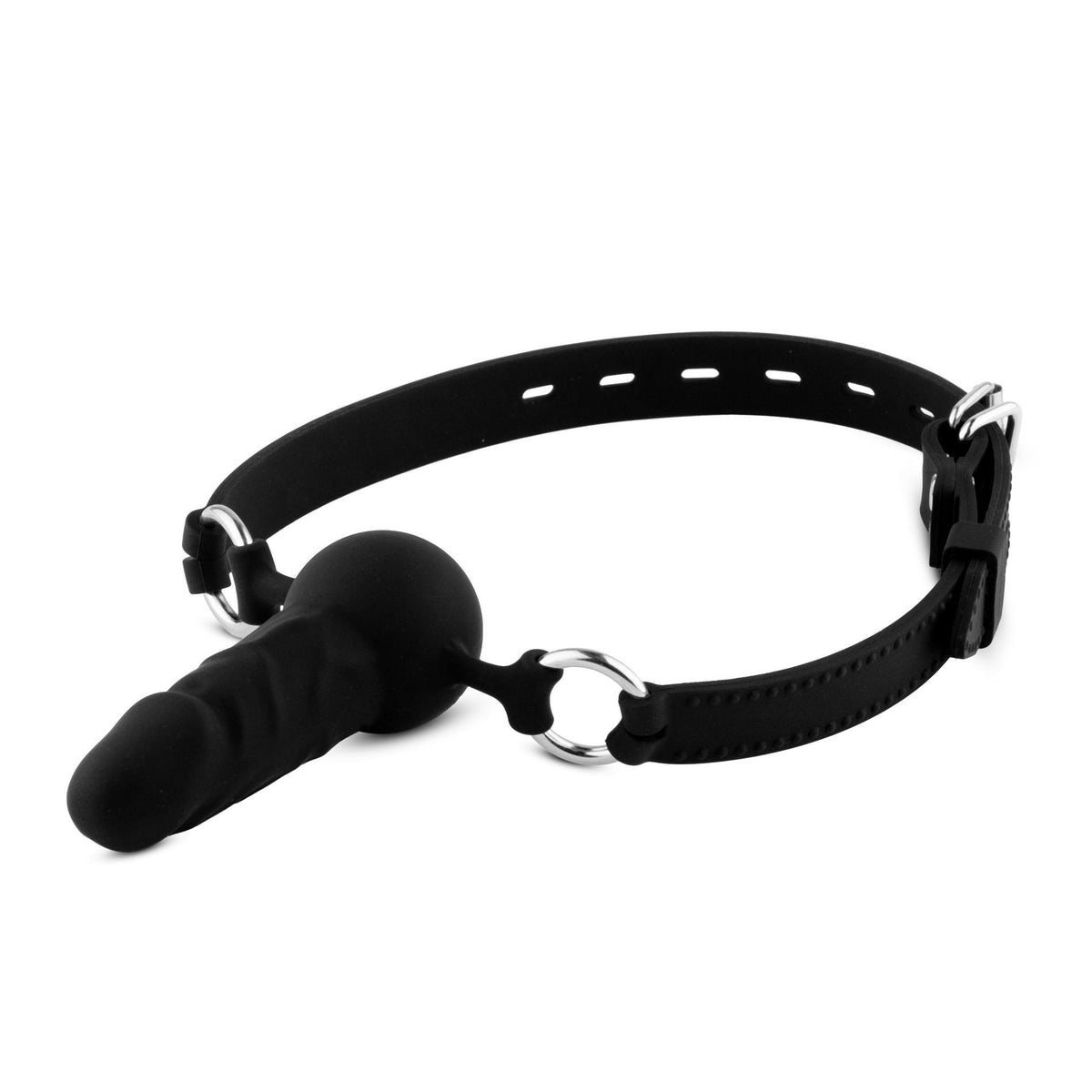 4-Knebel kulkowy penisowy silikonowy 3,8 cm regulowany HeavyFun-4