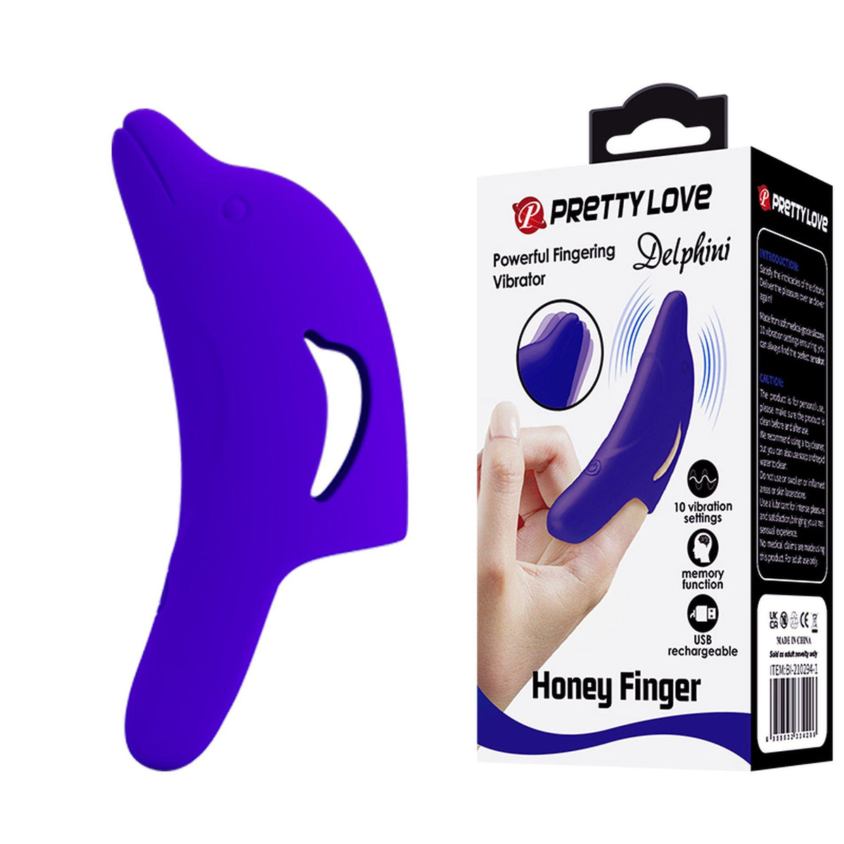 1-PRETTY LOVE - Delphini, Honey Finger 10 vibration functions-1