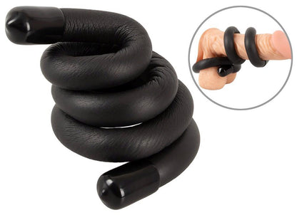 2-BK bendable cock & ball ring-2