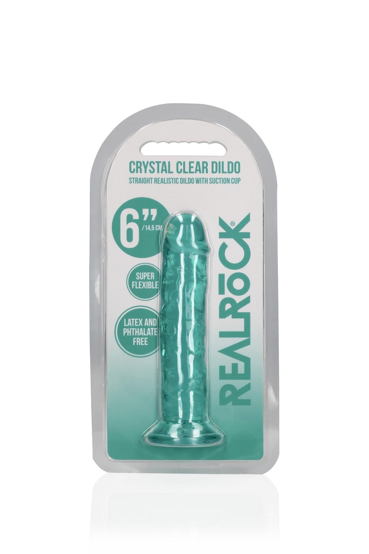 2-Dildo żelowe realistyczne z przyssawką przezroczyste RealRock 14,5 cm-2